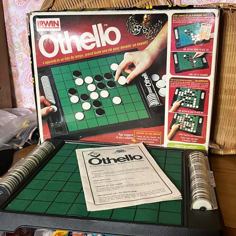 😄Vintage Othello strategy game 1980